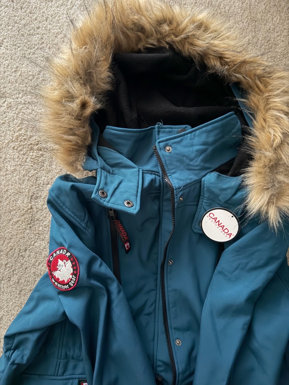 Canada Weathergear Women's Teal Ski Jacket - Picture 4 of 13